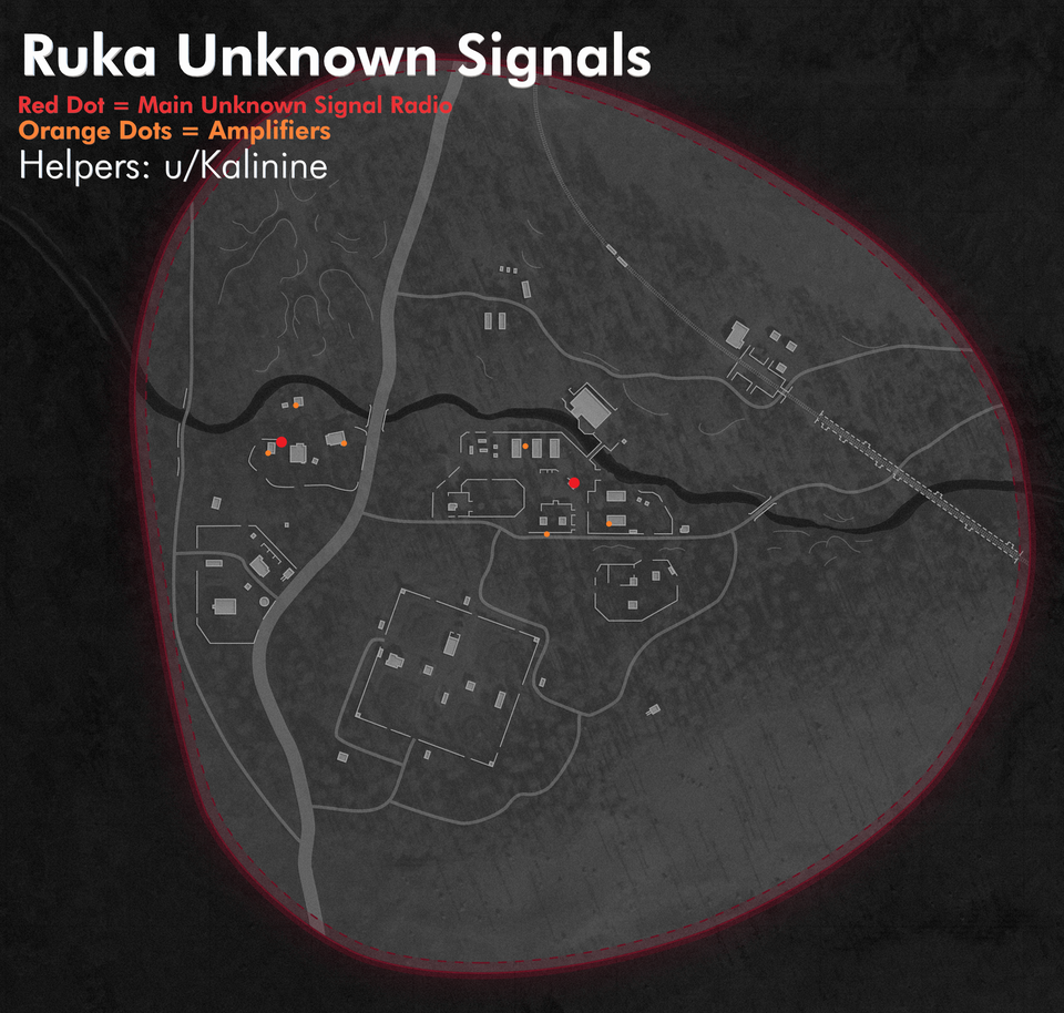 Emplacements des amplificateurs de signal dans l'épidémie de zombies de la guerre froide - Ruka