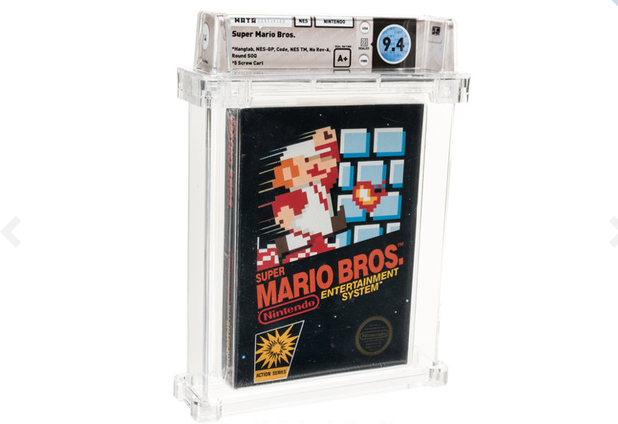 Copie scellée Super Mario Bros, le jeu le plus cher jamais vendu