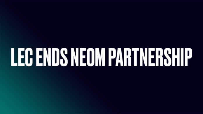 LEC annonce la fin du partenariat avec NEOM après un contrecoup
