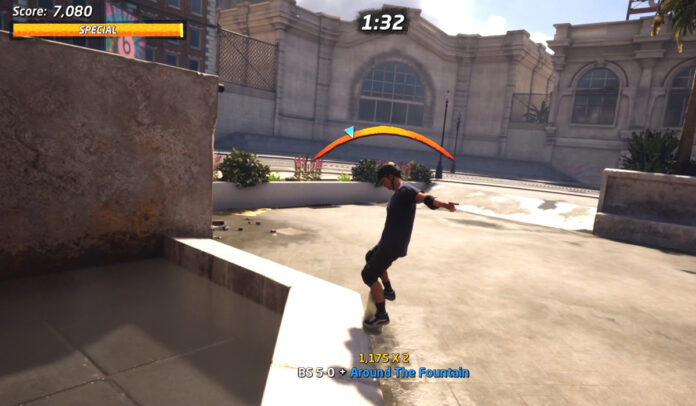 How to 5-0 Around the Fountain on Streets in Tony Hawk