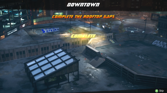 How to complete the Rooftop Gaps in Downtown Tony Hawk