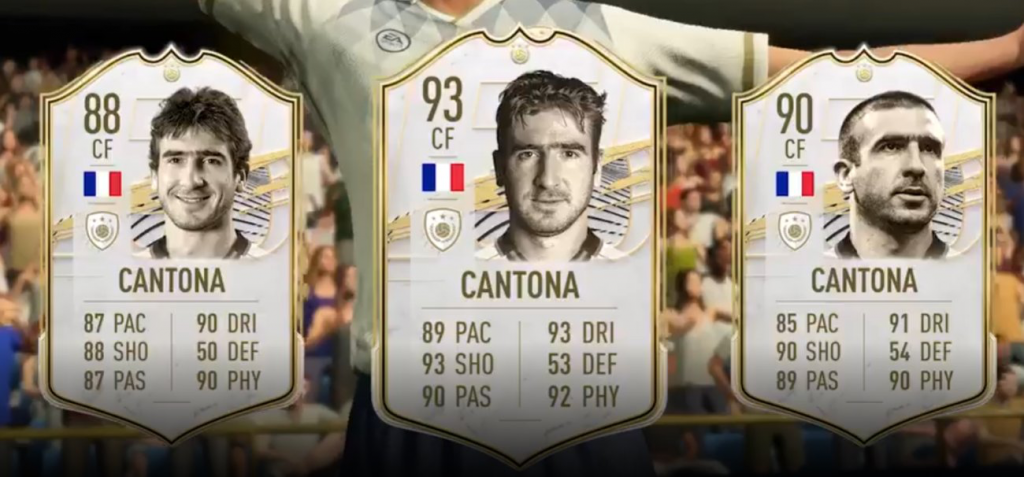 Moment de la FIFA 21 Eric Cantona Icon Cards