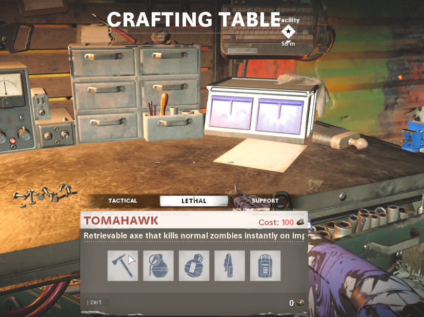 Tous les objets de table d'artisanat dans Black Ops Cold War Zombies - Lethal