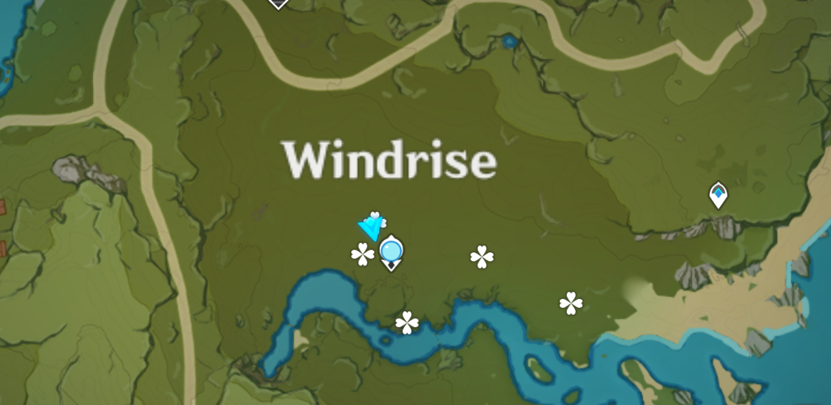 Où trouver Windwheel Aster dans Genshin Impact - Windrise