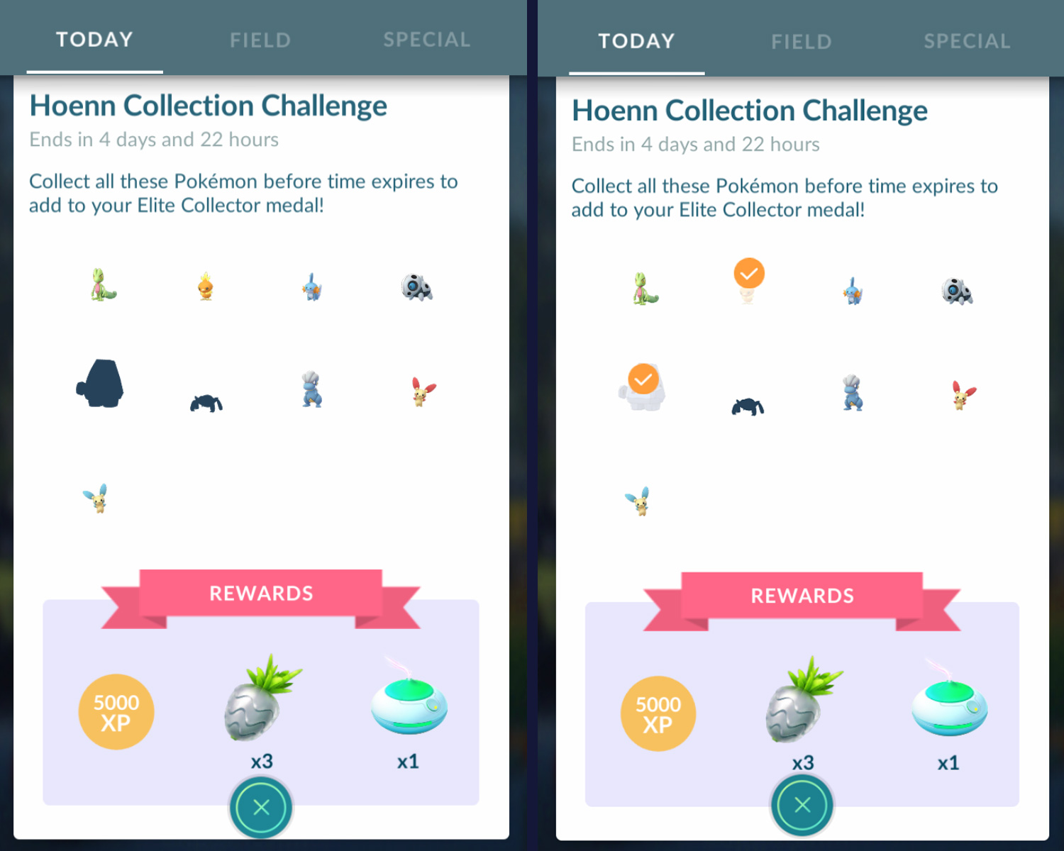 Comment relever le défi de la collection Hoenn dans Pokemon GO