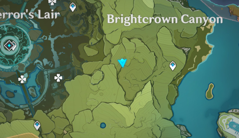 Où trouver des créatures brunes à Genshin Impact - Brightcrown Canyon