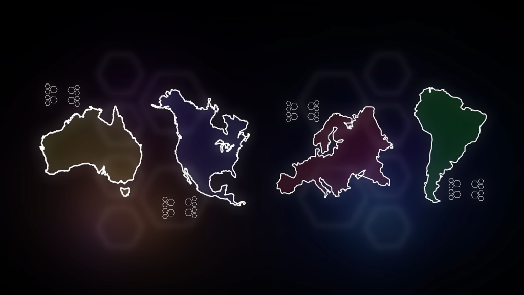 Régions du championnat du monde rlcs x lan