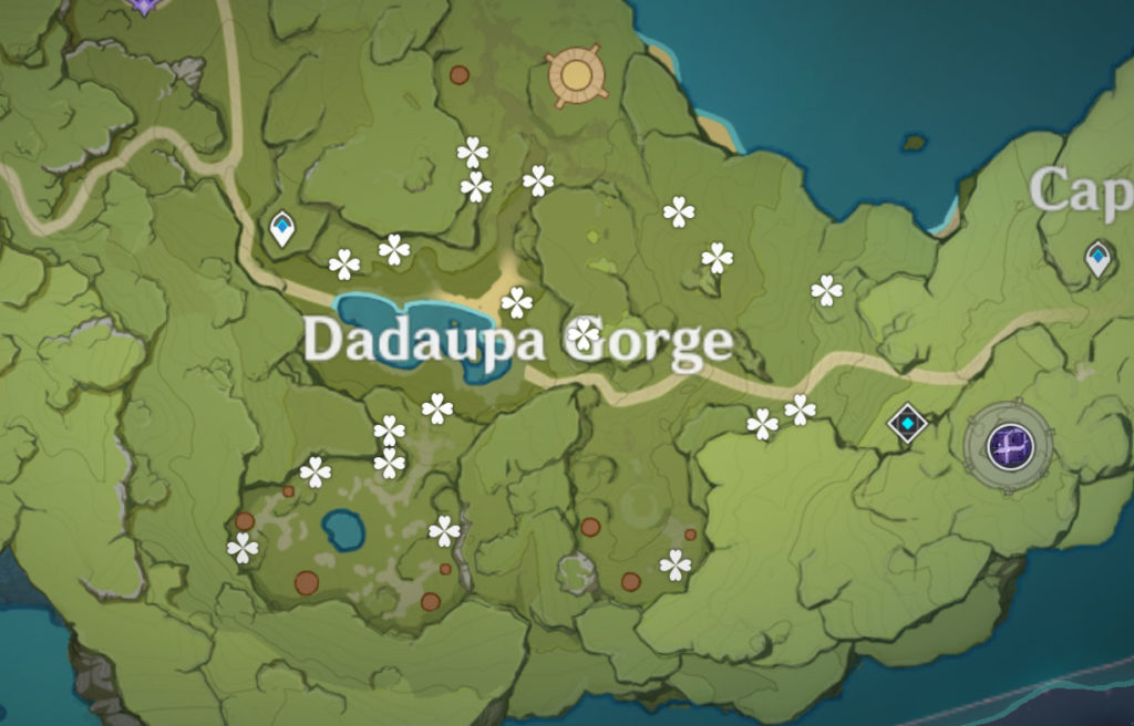 Où trouver Sunsettia - Gorges de Dadaupa