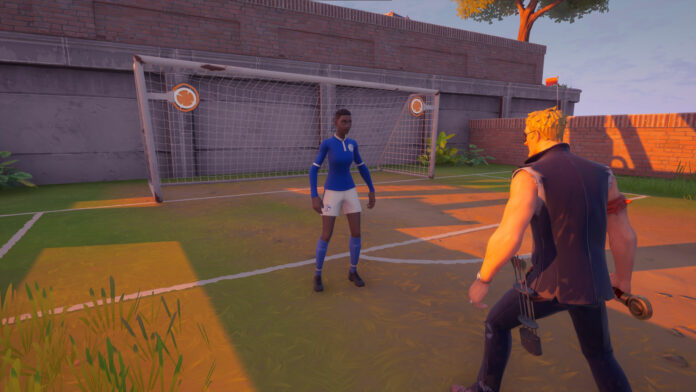 Où parler à un personnage de football dans Fortnite Chapter 2 Season 6
