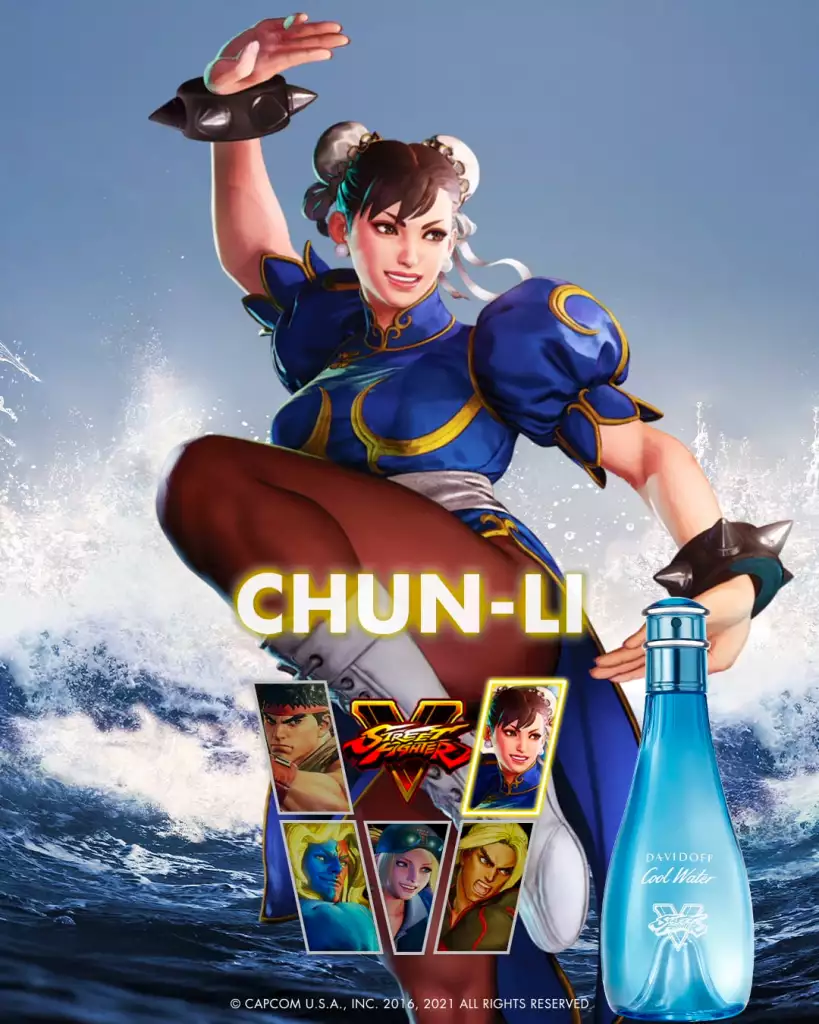 De l'eau fraîche pour son combattant de rue Chun li