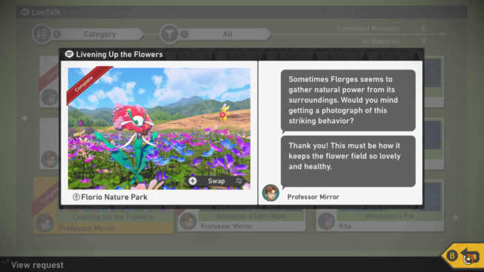 Comment terminer l'animation des fleurs dans le nouveau Pokemon Snap
