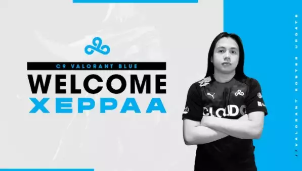 Cloud9 Valorant Xeppa et disquette