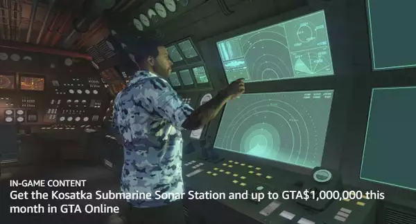 GTA Online Prime Gaming Rewards Mai 2021 Comment réclamer gratuitement GTA Cash Kotsatka Submarine Sonar Station