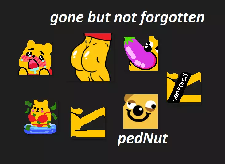 supprimé les emotes de pednut twitch