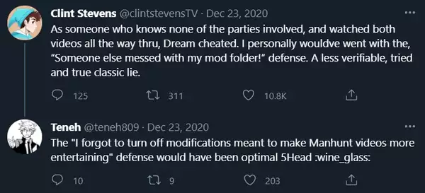 Clint Stevens twitch dream minecraft speedrun tricherie excuse prédiction