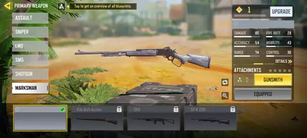 COD Mobile nouvelle arme à feu MK2 Carbine statistiques de jeu sur le serveur de test de la saison 4