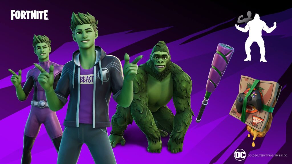 Le skin Beast Boy de Fortnite x DC Comics arrive le 13 mai