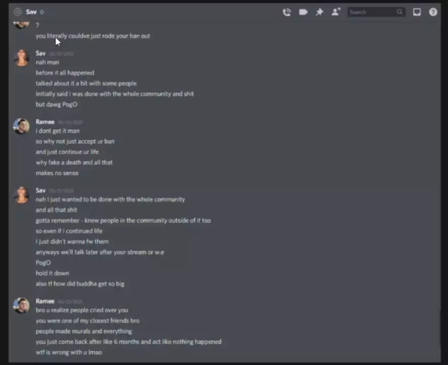 Discord SavX fausse mort