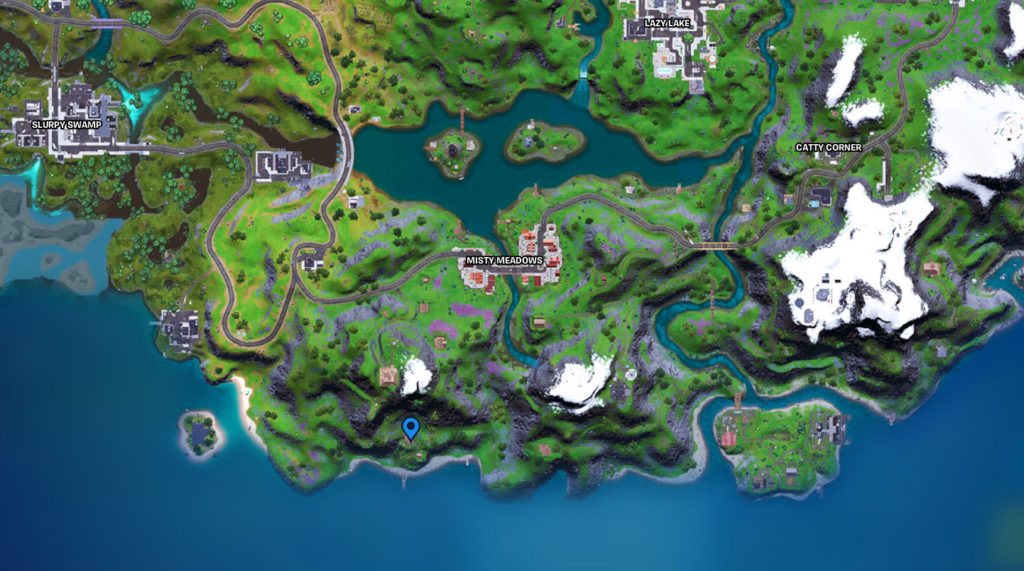 Où se trouve le tableau de conspiration de Bunker Jonesy sur la carte Fortnite