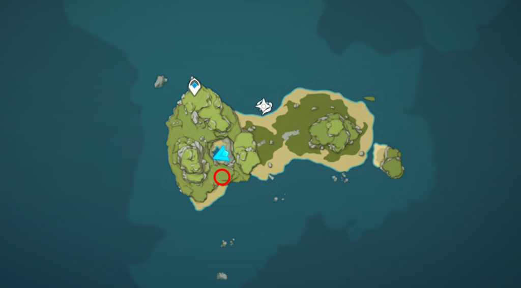 Genshin Impact Minacious Isle Seelie Puzzle Solution Carte de l'emplacement de Seelie