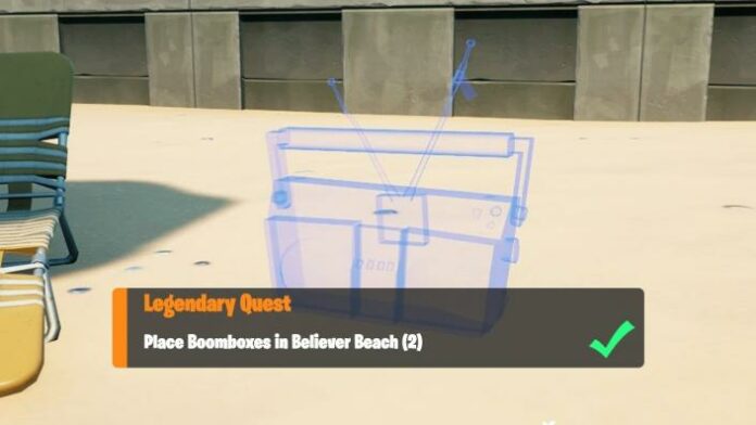 Où placer les boomboxes à Believer Beach dans la saison 7 de Fortnite
