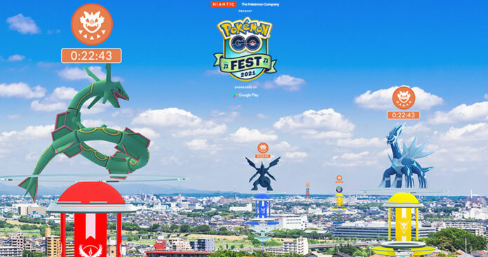 Calendrier des raids Pokémon légendaires du Pokémon GO Fest 2021
