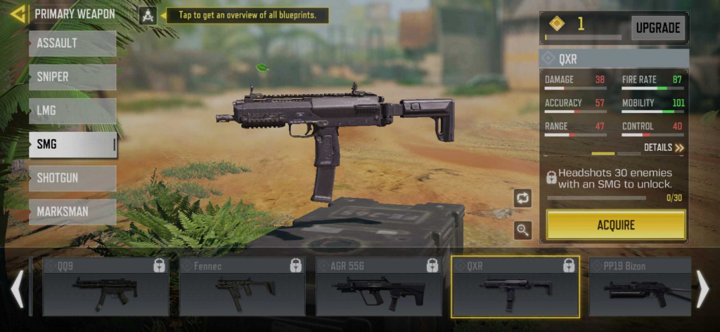 COD Mobile Saison 5 Modifications de l'équilibre des armes QXR