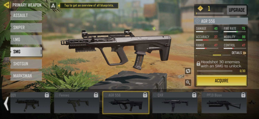 COD Mobile Saison 5 Modifications de l'équilibre des armes AGR 556