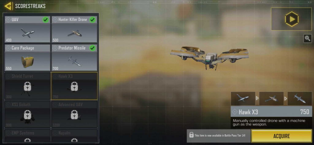 COD Mobile Saison 5 Modifications de l'équilibre des armes Hawk X3