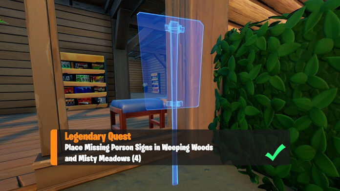 Une personne disparue signe à Weeping Woods et Misty Meadows – tous les emplacements de Fortnite
