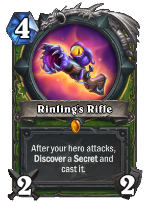 meilleures cartes Hearthstone dans le fusil de Rinling standard