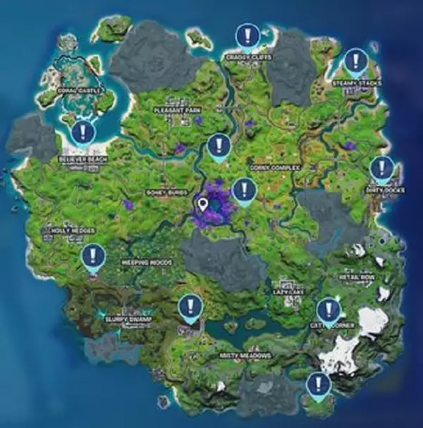 comment mettre à niveau les armes à feu fortnite saison 7 mettre à niveau les emplacements des bancs tous les lingots d'or