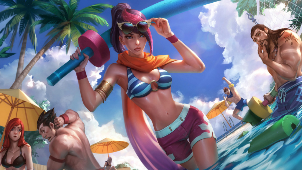 Notes de mise à jour de la mise à jour Wild Rift 2.3a Pool Party Skins Champion Skins Event Emotes Icons