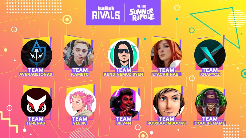 Twitch rivaux x Riot Games Summer Rumble comment regarder les détails des équipes au format horaire