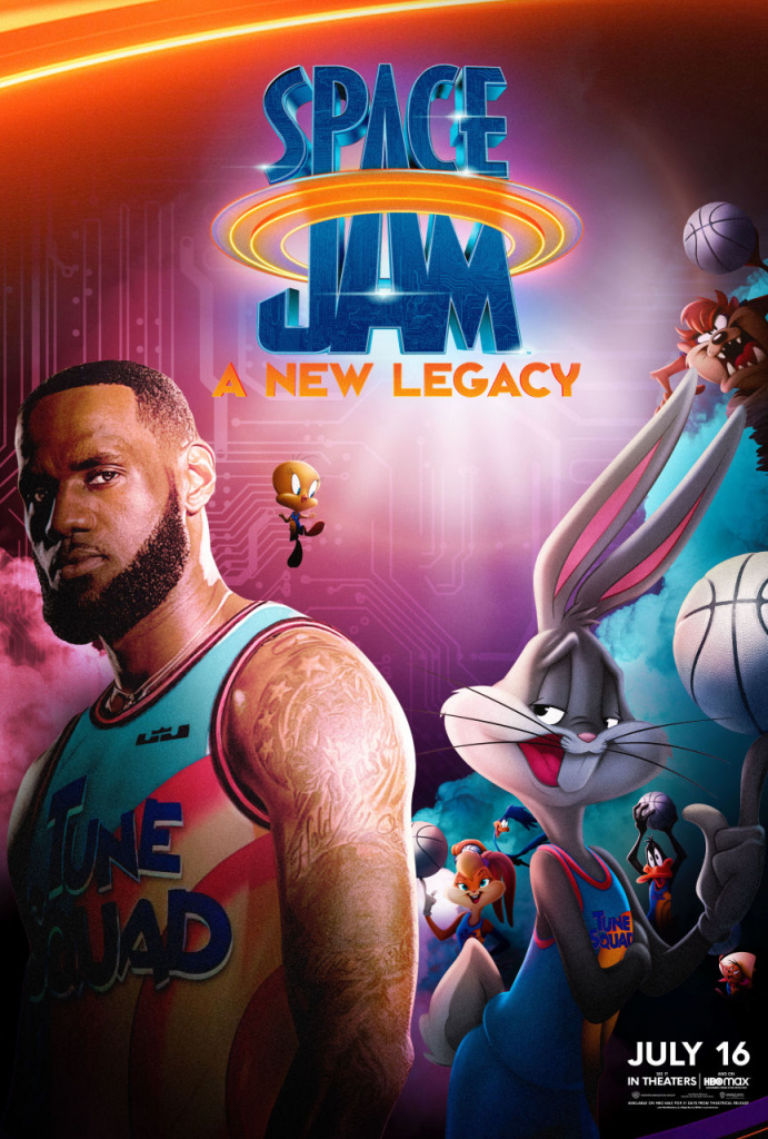 lebron james in space jam nouvel héritage affiche