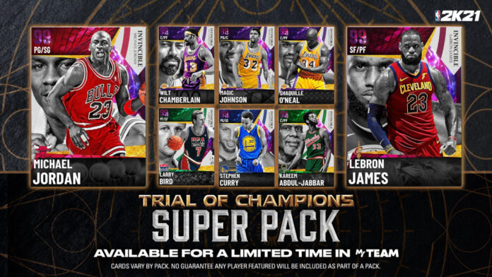 NBA 2K21 MyTeam : Super Pack Trial of Champions + Code de casier
