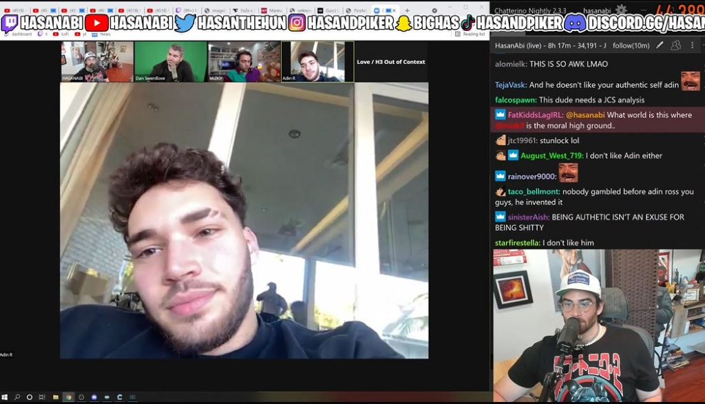 mizkif h3h3 productions adin ross hasanabi contraction jeux de hasard