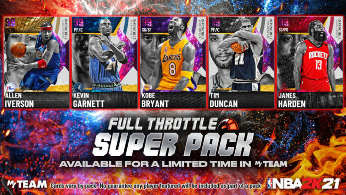 NBA 2K21 MyTeam : Super Pack Full Throttle + Retour du Super Pack Trial of Champions
