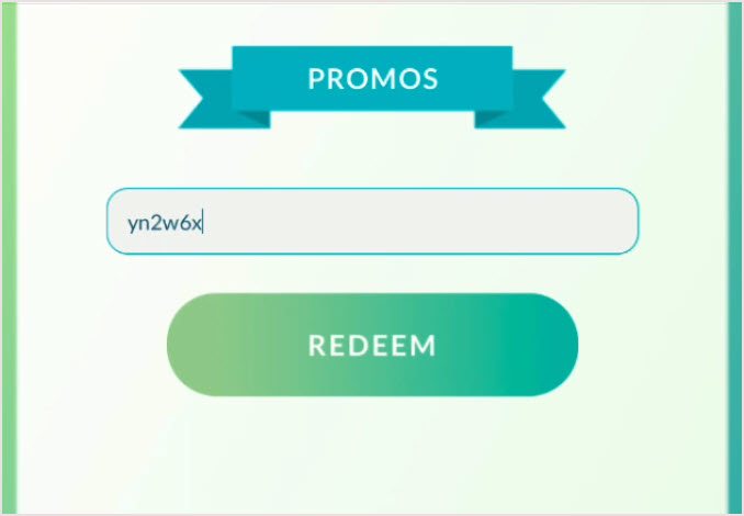 pokemon go codes promo échanger de nouveaux