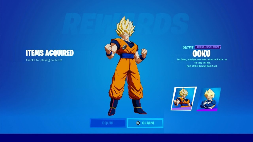 Fortnite anime dragon ball z