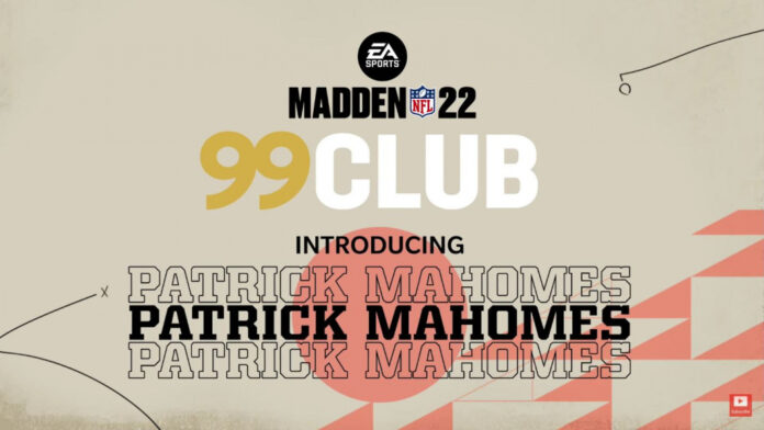 Madden 22 99 Club : le quart Patrick Mahomes rassemble un groupe très calme

