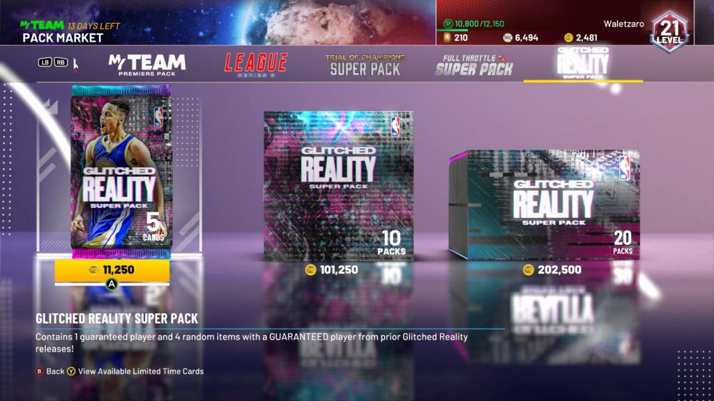 Marché des super packs Glitched Reality