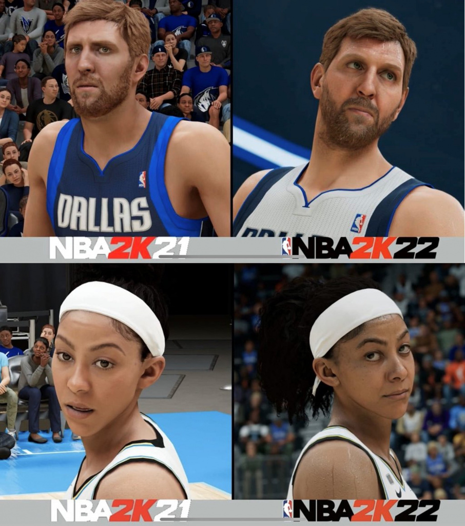 Comparaison visuelle des joueurs NBA 2K22