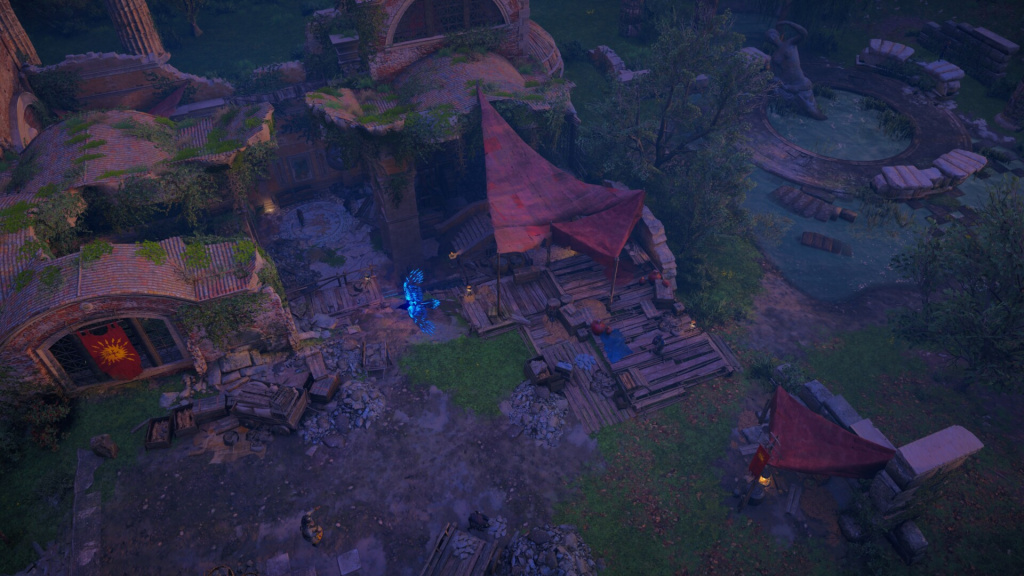 Assassin's Creed Valhalla Gisacum Ruines Vue aérienne