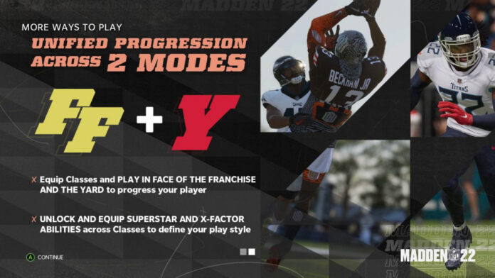 Madden 22 Physique Selection Screen