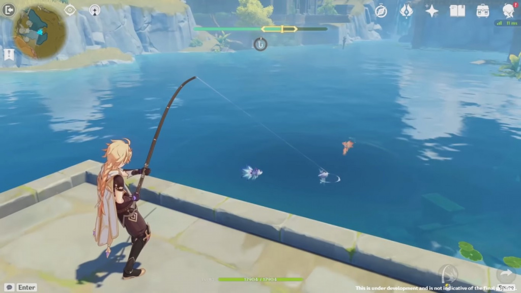 Gameplay du système de pêche à impact Genshin