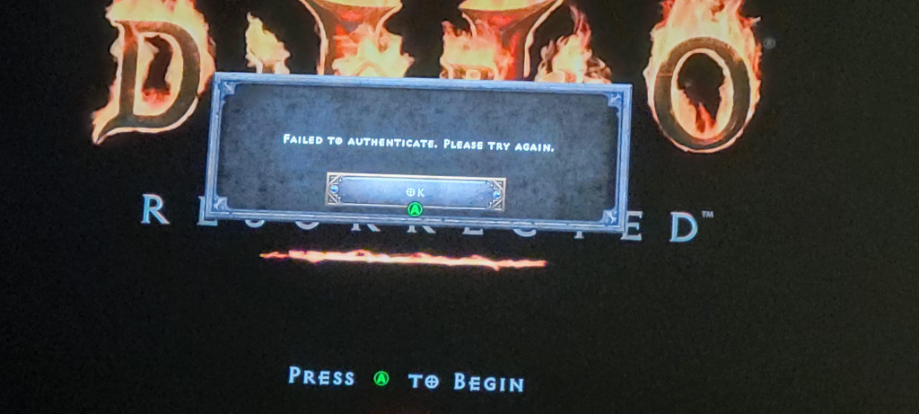 correction de la version bêta de Diablo 2 Resurrected Échec de l'authentification sur Xbox