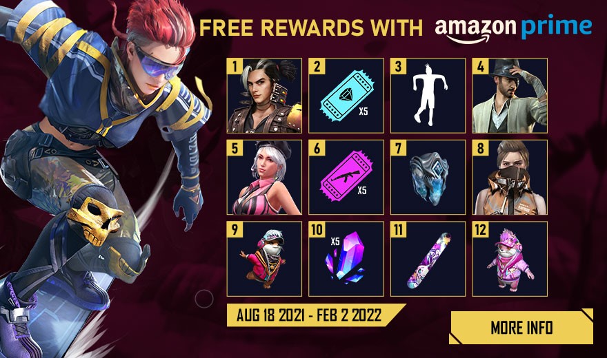 Récompenses Fire Prime Gaming gratuites