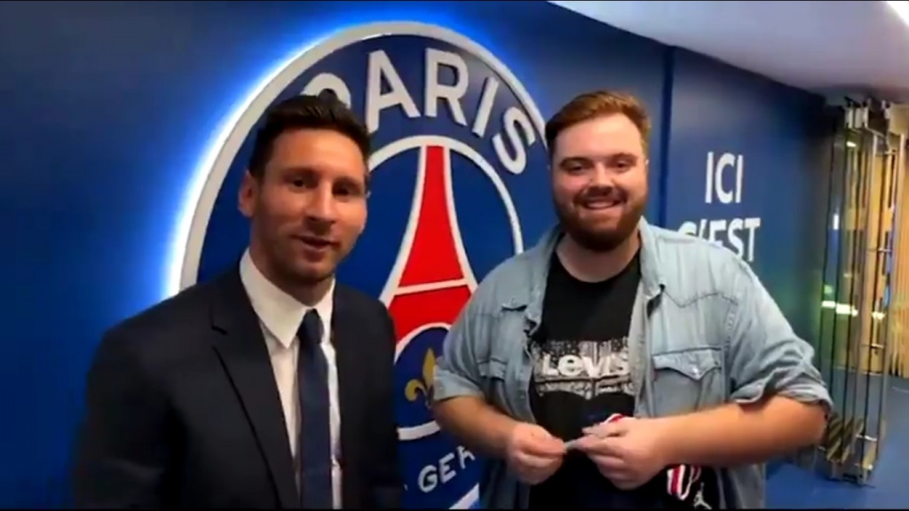 Ibai interviewe Messi