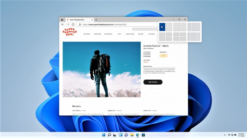 Windows 11 introduit de nouvelles dispositions d'accrochage